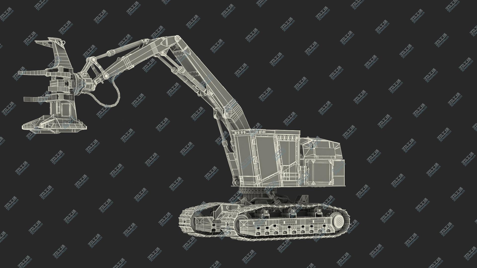 images/goods_img/20210313/3D Tigercat 855D Tracked Feller Buncher Dirty Rigged/5.jpg